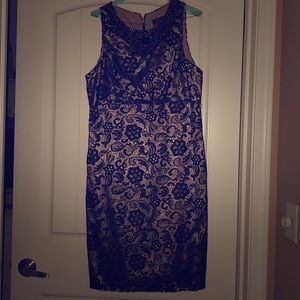 Gorgeous nude black embellished dress